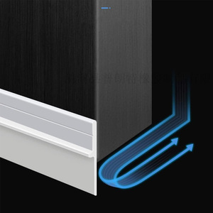 Tira de Sellado Inferior para Puerta Prandtl, 36 mm x 91 cm/100 cm x 50 mm, PVC Rígido Flexible Compuesto, A Prueba de Viento, Insectos y Luz - Product Image 1