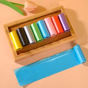 Birden fazla renk seçenekleri özel PE Pet köpek Poop atık torbası rulo paketleri biyobozunur ucuz köpekler için kaka poşetleri - Product Image 6