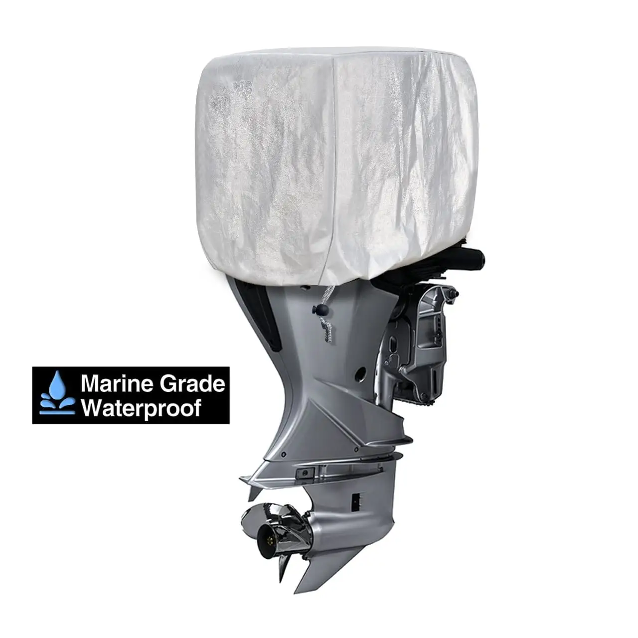 UV Protection Outboard Motor Cover Waterproof Heavy Duty 600D Ship Engine Cover Boat Motor Cover