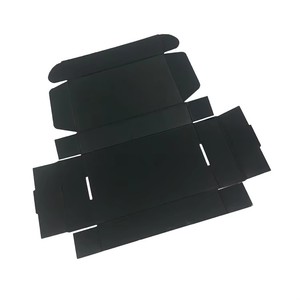 Caixa de Embalagem de Papelão Fosco Luxuosa com Relevo para Cosméticos e Roupas, com Tampa Preta - Product Image 3