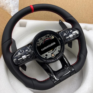 Volante Deportivo <span class=keywords><strong>de</strong></span> Cuero en Oferta para Mercedes-Benz W205 W207 W218 W220 W222 W238 C117 2010-2021, Mejora del Interior del Automóvil - Product Image 1