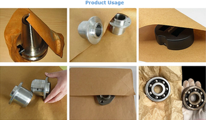 Tùy chỉnh không thấm nước phân hủy sinh học Giấy kraft VCI tráng cả hai bên cho các thành phần kim loại đôi PE lớp phủ đồng bằng giấy thủ công - Product Image 2