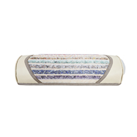 Oreiller chauffant électrique infrarouge lointain en pierres précieuses chakra sept couleurs arc-en-ciel OEM d'usine, soutien cervical pour physiothérapie