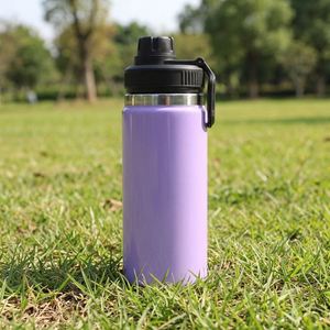 Wholesale Custom Logo 600ml Stainless Steel <b>Sports</b> <b>Water</b> <b>Bottle</b> with Straw Lid Leakproof Vacuum Insulated for Gym Travel Camping - Product Image 1