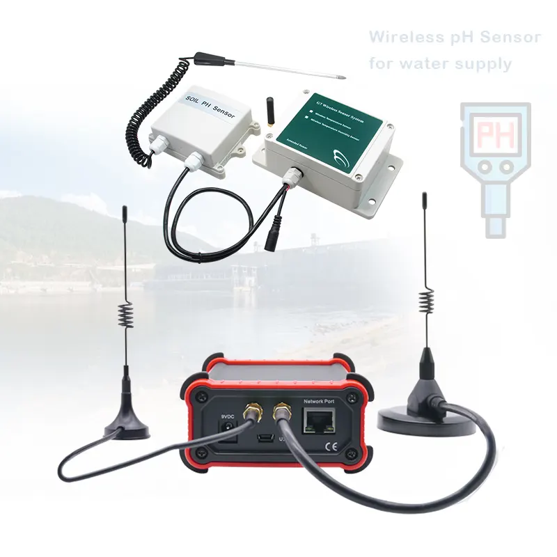 Medidor de sensor inteligente inalámbrico Iot, pH lora, 0-14pH, para agricultura inteligente iot