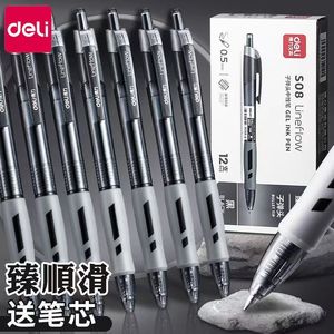 Deli Lineflow Gel <b>Pen</b> 0.5mm Bullet Tip Smooth Writing Office Student Use - Product Image 1