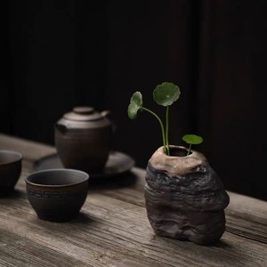 Mini piccoli <span class=keywords><strong>vasi</strong></span> di fiori tradizionali cinesi in stile retrò vaso in ceramica grezza <span class=keywords><strong>vasi</strong></span> in ceramica fatti a mano - Product Image 4