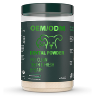 Poudre de complément dentaire pour chiens et chats ODM/OEM – Favorise une haleine fraîche, des dents et des gencives saines – Hygiène buccale facile à utiliser pour animaux de compagnie