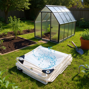 Telo Trasparente Resistente con Bordi in Corda da 3ft 6ft, Copertura per Serra per Ambienti di Crescita delle Piante - Product Image 2