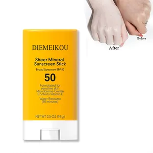 Protetor solar coreano para pele, etiqueta privada, para pele seca no oem, do óxido de zinco, spf 50, creme facial, protetor solar mineral