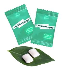 Chewing-gum énergétique à la menthe poivrée pour le diabète Chewing-gum à la caféine avec emballage individuel - Product Image 4