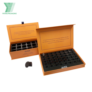 Box Cookie Luxury Chocolate Box Wholesale Custom Printing Size Hard Packaging Food Candy Cookie Handmade Flip Box With Plastic Inner Tray