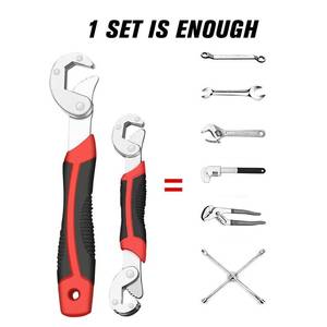 Set di chiavi universali multifunzione da 2 pezzi 9-32 mm per dadi e bulloni di tutte le forme e dimensioni - Product Image 5