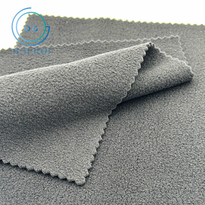 Tissu polaire en polyester à côtes épaisses anti-boulochage 210 Gsm pour sweat-shirt de qualité supérieure - Product Image 1