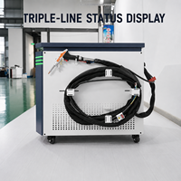 Machine de soudage au laser à fibre portative 4 en 1 2000W refroidie par eau pour l'acier inoxydable, l'aluminium et l'acier au carbone