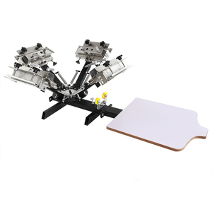 Presse à écran à micro-registre haute précision 4 couleurs 2 stations pour sérigraphie à plat - Product Image 1