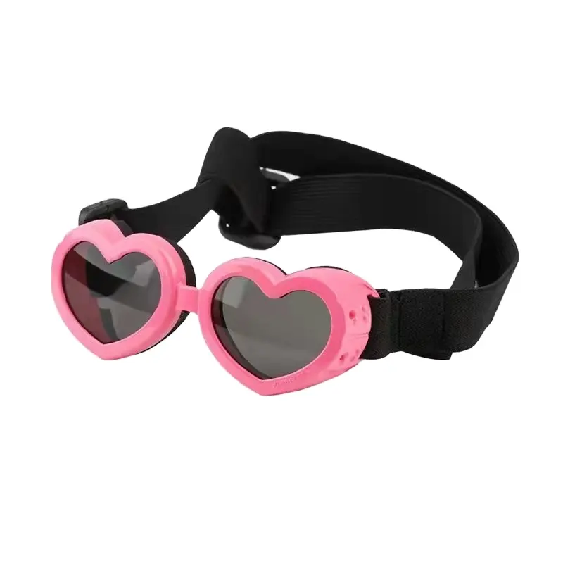 Cute heart-shaped dog sunglasses waterproof ultraviolet sun protection dog cat sunglasses look handsome and cool