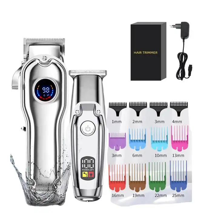 Wholesale Rechargeable boby hair clipper Grooming Haircut Kit Electric Barbers Salon Hair Clippers Trimmers Clippers Set