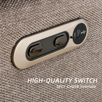 Ensemble de canapés en cuir de luxe en forme de L pour salon moderne, avec appui-tête et rangement, inclinable électriquement, personnalisable pour appartements