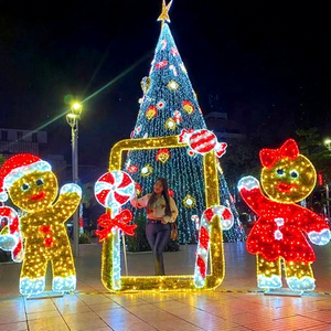 <b>Gingerbread</b> <b>Man</b> Motif Light with Playful Character Styling for Christmas Events Retail Displays and Family Photo Areas - Product Image 1