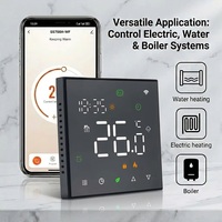 Thermostat d'ambiance numérique intelligent WiFi 230V programmable avec écran tactile LED couleur pour chauffage par le sol, maison intelligente, hôtel, cuisine