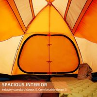Tente de camping familiale grande capacité OEM, imperméable, double couche, en forme de dôme, avec véranda spacieuse pour les activités de plein air et la randonnée