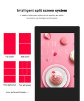 Écran publicitaire numérique sur pied pour extérieur, écran LCD vertical intelligent Android pour menu de restaurant, totem pour affichage de menus alimentaires