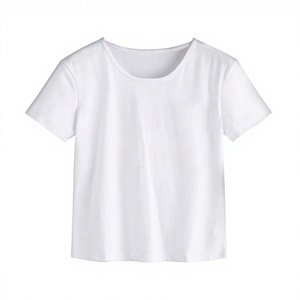 T-shirt vierge 100 % coton biologique de haute qualité, personnalisable avec impression, service OEM, style formel, poids du tissu 180 g, respirant, vente en gros - Product Image 1