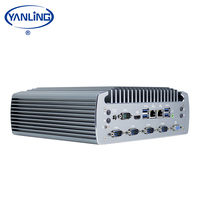 PC Industrial Integrado Sin Ventilador Intel I3/I5/I7 6ª/7ª Gen DDR4 16GB RAM Mini ITX Computadora Robusta 2 LAN 6 COM Compatible con Can Bus