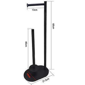 <span class=keywords><strong>Portarotolo</strong></span> Verticale da Terra in Acciaio Inox con Bordo Sottile per Bagno con <span class=keywords><strong>Portascopino</strong></span> <span class=keywords><strong>e</strong></span> <span class=keywords><strong>Portarotolo</strong></span> - Product Image 1