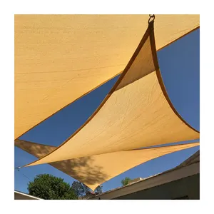 Quality Rectangle Sun Shade Sail Uv Resistant Heavy Duty Polyester Sun Shade For Outdoor Beach Garden