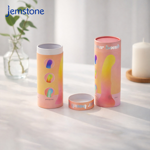 Empaque de Cartón Redondo con Recubrimiento UV Ecológico Personalizado para Vibrador Clitoral, Empaque de Tubo de Papel para Juguetes Sexuales con Estimulación del Punto G - Product Image 3