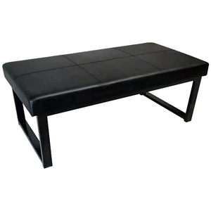 Banco Acolchado Changjian Negro Modelo 1211, Silla de Espera para Hogar, Barbería, Clínica, Centro Comercial - Product Image 1