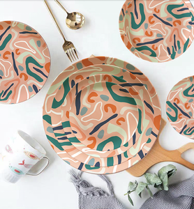 Missjoy — service <span class=keywords><strong>de</strong></span> table en porcelaine, poterie colorée, Style anglais - Product Image 4