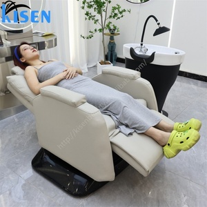 Sillón de Lavado de Cabello Kisen Beauty con Masaje Eléctrico Reclinable, Cama de Masaje para Lavado de Cabello en Venta - Product Image 1
