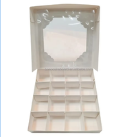 Vente en gros Boîte de chocolat de luxe Boîte d'emballage cadeau élégante avec séparateurs Boîte de gâteau sucré de mariage personnalisable