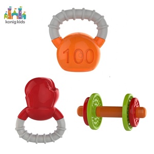 Konig Kids - Juego <span class=keywords><strong>de</strong></span> 3 Sonajeros <span class=keywords><strong>de</strong></span> Silicona Suave <span class=keywords><strong>para</strong></span> Bebés, Mordedores <span class=keywords><strong>de</strong></span> Grado Alimenticio <span class=keywords><strong>para</strong></span> 0-24 <span class=keywords><strong>Meses</strong></span>, Unisex - Product Image 1
