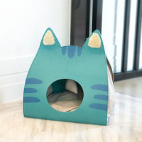 Abnehmbares Waschbares Filz-Katzenbett Tragbares Design Sommer-Kühlung & Ganzjahresnutzung