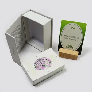 Printing Playing Cards Custom Daily Positive Affirmations Quotes Card Deck For Adult Manufacture Printed Affirmation Cards With Book Box Packaging