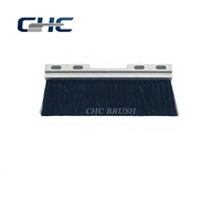 Bande de brosse à fentes pour convoyeur, joint d'étanchéité pour portes et machines, bande de brosse industrielle en alliage d'aluminium sur mesure, brosse à bande en nylon
