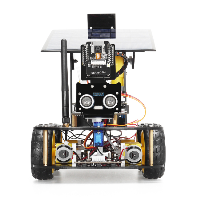 Tscinbuny Solar-Charging Robot Toy Car Kit with Multiple Sensory Development Board for & ESP32 Cam Programming