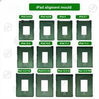 Tuohaida Gabarit de positionnement pour réparation d'écran LCD, numériseur et laminage OCA des modèles iPad Pro 11/12.9 Gen 1-5, Mini4/Mini5