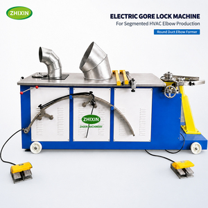 Machine automatique électrique pour la fabrication de coudes de ventilation (Gore Locker) pour la production de conduits HVAC - Product Image 1