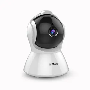 Kamera Keamanan Mikro CCTV 2MP SH025, Kamera Keamanan Tanpa Kabel WIFI 1080P dengan Inframerah, Ipcam Audio Dua Arah Pan/Tilt untuk Bayi