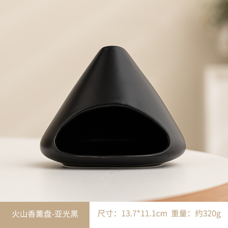 Volcano aromatherapy plate-matt black