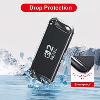 Étui Laudtec pour Switch 2 (2025), Coque transparente antichoc légère en TPU souple de qualité supérieure Sanyetral pour Nintendo