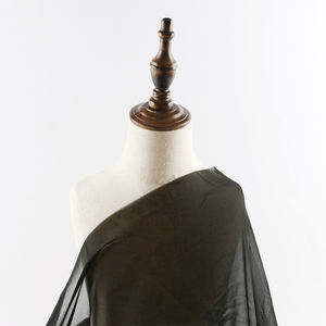 FEICHI abapolyester elbise japonya siyah şifon kore siyah ince kadın abaya için nida kumaş - Product Image 3