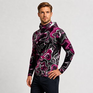 Veste à capuche à manches longues pour homme, imprimée par sublimation, séchage rapide, UPF 50, vêtements de pêche - Product Image 4