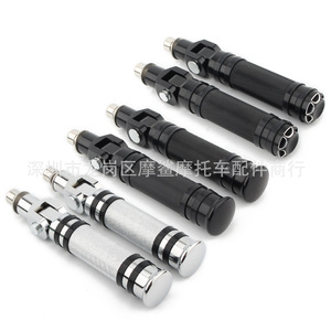 Pédales pliantes pour moto Moshark en alliage d'aluminium CNC 10 mm, pièces de modification électro-plaquées noires - Product Image 2