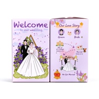Boîte cadeau personnalisée pour bonbons de mariage, en carton blanc, emballage pour cadeaux